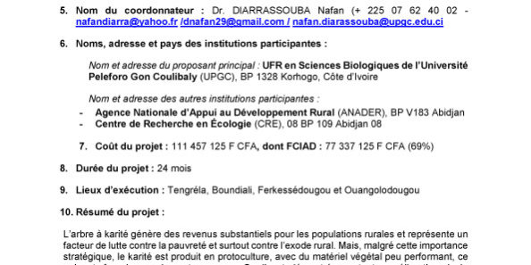 Fiche_Projet_323_UPGC_Amélioration-de-la-production-fruitière-du-Karité